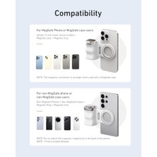 Aesco ve Için Manyetik Telefon Kamera Tutacağı, Çıkarılabilir Kablosuz Deklanşör Uzaktan Kumandalı, Mfı Resmi Sertifikası, 1/4 Inç Vidası, Konforlu Ergonomik Kamera Kavrama