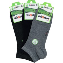 Dündar 6’lı Paket Erkek Bambu Patik Çorap - Dikişsiz & Parfümlü Kaymayan Bilek Lastiği Asorti