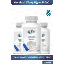 Flex Klor Bazlı Yüzey Temizleyici Limon Parfümlü -1000ML X3ADET-