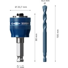 Aesco Professional 2x Expert Power Plus Delik Açma Testeresi Sistem Adaptörleri ve Delme Uçları (, Ø 8,5 Mm, Şaft, Biçimi Altıgen Mm, Aksesuar Darbeli Matkap/vidalama)