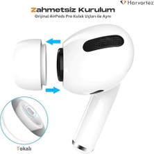 Aesco Airpods Pro 1. ve 2. Nesil ile Uyumlu 3 Farklı Boyutta Silikon Yedek Kulaklık Uçları, Airpods Pro Ear Tips - 3 Sets (Xs/s/l)