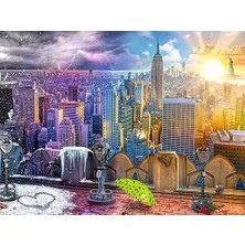Aesco 160082 Puzzle 1000 Parça 1996 Özel Gate Köprüsü, Çok Renkli