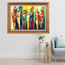 Giyense Altın Varaklı Çerçeveli Paspartulu  Tablo CRD184