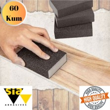 mobilyap Sia 60 Sünger Zımpara Ahşap Mobilya Çik Metal Tencere Tava Hobi Takoz Zımparası Islak Kuru