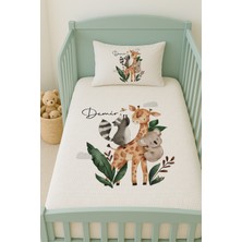 Lilabio %100 Pamuk Isme Özel Isimli 100X150 cm Pike Seti Koala ve Arkadaşları