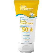 Aesco The Sun Project Yüksek Korumalı Aile Boyu Yüz ve Vücut Güneş Kremi 50 Spf 200 ml