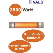 Vals Wh 25 Q - Duvar Tipi Infrared Quartz Isıtıcı