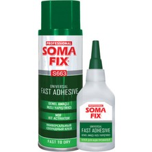  somafix genel amaçlı 200 ml mdf hızlı yapıştırıcı cam porselen metal ayakkabı hızlı yapıştırıcı
