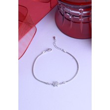 INNUENDO JEWELRY 925 Ayar Gümüş Minik Kar Tanesi Bileklik
