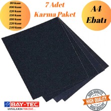 mobilyap Baytec 7 Adet Karma Paket Kağıt Zımpara Su Zımparası Sarı Leke Banyo Mutfak 1.kalite Sulu Kuru Yüzey