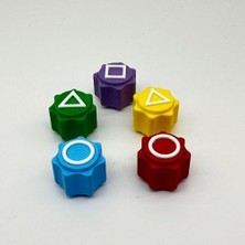 Aesco Gonggi Geleneksel Kore 5 Taş Oyunu, Gonggi Kore Geleneksel Oyun, Renkli Oyun Parçaları 5 Taş Oyunu