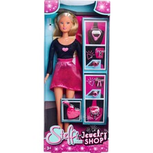 Aesco 105733707, Steffi Mücevher Mağazası Eğlencesi, Steffi Bir Kuyumcu Dükkanında Çeşitli Kolye ve Küpelerle, Özel Kıyafetli, 29 cm