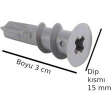 Aesco Alçıpan Alçıpen Dubel Dübeli Dübel Plastik Dubel 6ADET