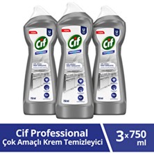 Cif Profesyonel Çok Amaçlı Krem Temizleyici 750 ml X3