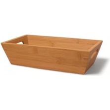 Aesco Bambu Ekmek Sepeti 23X13X7CM, Bambu Ekmeklik, Bambu Ekmek Sunumluk