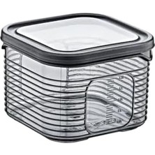 Aesco Erzak Saklama Kabı Sızdırmaz Kapak6'lı Set Füme -(Ölçü Kabı Hediyeli)