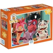 Aesco Dedektif Reptır Lisanslı 100 Parça 34X24CM Çocuk Puzzle Yapboz Serisi