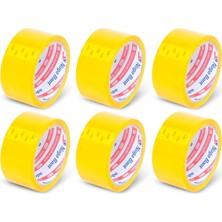 Aesco 45 mm x 40 mt Sarı Koli Bandı 6 Adet