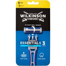 Aesco Essentials 3 Hybrid Erkek Tıraş Bıçağıi Sapı 4 Yedek Kartuş