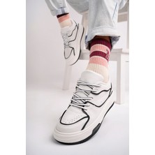 Infinite8 Kadın Günlük Spor Ayakkabı Sneaker Şeritli