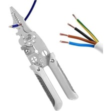 Aesco Çok Fonksiyonlu Tel Sıyırıcı Elektrikçiler Için Profesyonel Kablo Kesme Sıyırma Bükme Aleti