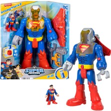 Aesco Imaginext Dc Super ™ SUPERMAN™ Insider ve Exo Kostümü Imaginext Dc Super Superman Insider ve Exo Kostümü, Işıklı ve Sesli Robot, 6 Parça JCT47