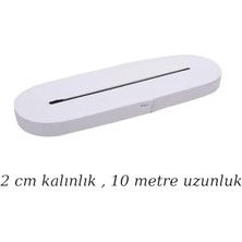 Aesco 2 cm Genişlikte Beyaz Esnek Lastik Şerit – 10 Metre Dikiş, Giyim ve El Sanatları Için Dayanıklı Elastik Bant