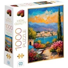 Aesco Çiçekli 1000 Parça 2,2mm Kalınlık 48X68CM Profesyonel Hobi Puzzle Yapboz Serisi