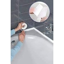 Aesco Banyo Küvet Mutfak Lavabo Beyaz Su Sızdırmaz Bant Su Geçirmez Bant 3,2 Metre (38MM*3,2 Metre)