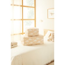 Ocean Home Textile 2'li Çocuk Odası Sevimli Balina Hurç Set 1 Adet 30 x 22 x 18 / 1 Adet 52 x 28 x 21 cm