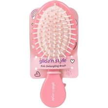 Aesco Çocuk Saç Fırçası – Pembe Karakter Figürlü | Dolaşık Açma & Tarama