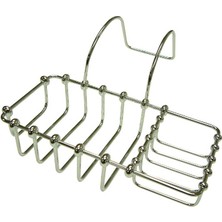 Aesco CC2161 20 cm x 10 cm Pençe Ayak Banyo Sabunu ve Sünger Tutucu, 22,4 Cm, Parlak Krom