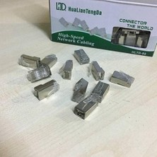 Aesco Rj 45 Metal Jak Konnektör 8P8C 100 Adet Metal Cat6 Uç