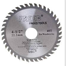 Aesco Tct Daire Testere Diski, 115 Mm, 40 Diş, 22.2 mm Delik Çapı, 1055 Karbon Çelik, Krom Vanadyum Yüzeyli, Parlatılmış ve Nikel Kaplamalı, Ağaç ve Sunta Için, Kesim Bıçağı