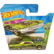 Aesco - Layin´lowrider - Hw Slammed 3/5 - HKJ08 - Short Card - Açık Yeşil Metalik - Mattel 2023 - 1:64