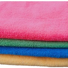 Aesco Mikrofiber Temizlik Bezi 3'lü Set - 40X40 Cm, Kalın ve Yumuşak Doku, Dekoratif Lazer Kesim, Ekstra Emici, Çok Amaçlı Kullanım Için, Mutfak, Banyo, Araç ve Genel Temizlik Için Uygun, Yıkanabilir