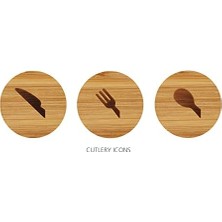 Aesco Kompakt Çatal Bıçak Çekmecesi Düzenleyici, 5 Bölmeli, 24+ Parça Için - Bambu