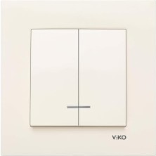 Aesco Krem Işıklı Komütatör Çabuk Bağlantı