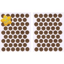 mobilyap 100 Adet - Koton Latte Yapışkanlı Yapıştırma Vida Tapası Tıpası 14 mm Vida Kapatıcı Kapağı