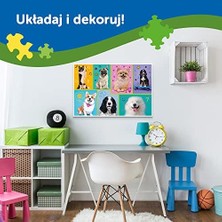 Aesco 50017 104 Xl Super Çılgın Şekilli Yapbozlar, Büyük Parçalar, Renkli Yapbozlar, Masal Karakterleri, 5 Yaşındaki Çocuklar,, Anna ve Elsa'nın Dünyası Eğlenceli