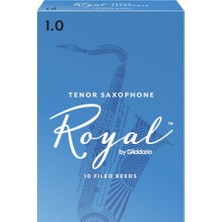 D'addario RKB1010 Royal Tenor Saksafon Kamışı No: 1.0 (Başlangıç) - 10'lu Paket | En Yumuşak Başlangıç Kamışı ve Hızlı Ses Tepkisi