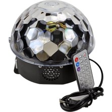 Aesco Parti Malzemesi Duyarlı Bluetoothlu LED Küre Disko Topu Renkli Işıklı Lazer