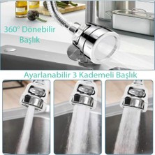 Aesco 3 Kademeli Tasarruflu Mutfak Musluk Başlığı