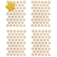 mobilyap 200 Adet Beyaz Akçaağaç Yapışkanlı Yapıştırma Vida Tapası Tıpası 14 mm Vida Kapatıcı Kapağı