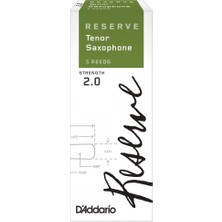 D'addario DKR0520 Reserve Tenor Saksafon Kamışı No: 2.0 (Başlangıç/eğitim) - 5'li Paket | Yumuşak Başlangıç Seviyesi Için Uygun ve Hassas Tepki