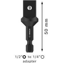 Aesco Pro Adaptörü 1/4 "-Aussensechskantschaft "1/2-Dış Dörtgene