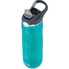 Aesco Üniseks Ashland Autospout Pipetli Büyük Bpa Içermeyen Plastik Su Şişesi Turkuaz 720 ml