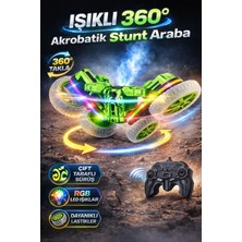 Trendzone Uzaktan Kumandalı Full Fonksiyon Şarjlı LED Işıklı Buhar Atan 360° Dönen Drift Atan Stunt Spin RC Araba