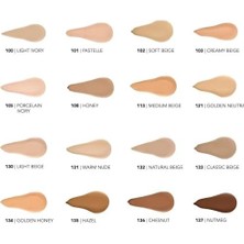 Aesco Perfect Coverage Fondöten 101 Pastelle, Yüksek Pigmentli, Yarı Parlak Bitişli, SPF15, Tüm Cilt Tipleri Için, Zeytinyağı ve Badem Yağı Içerikli, 30 ml