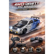 Trendzone Uzaktan Kumandalı Full Fonksiyon Şarjlı Işıklı Buhar Atan Drift Atan 4x4 18 Km/h Yapan Rc Yarış Arabası 28CM